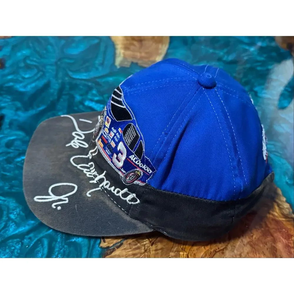 Dale Earnhardt Jr. AC Delco Car Blue Hat #3 NASCAR Chase Adjustable SnapBack VTG
